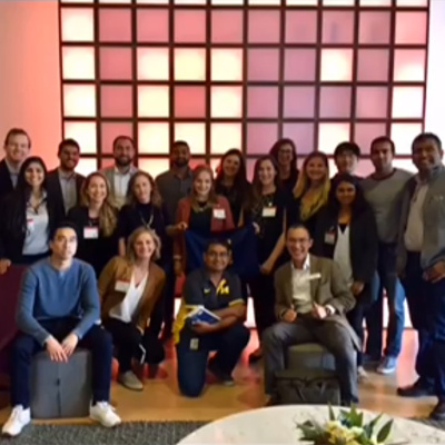 Group photo at Tesla