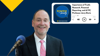 Professor Jerry Davis discussing the importance of true information in business